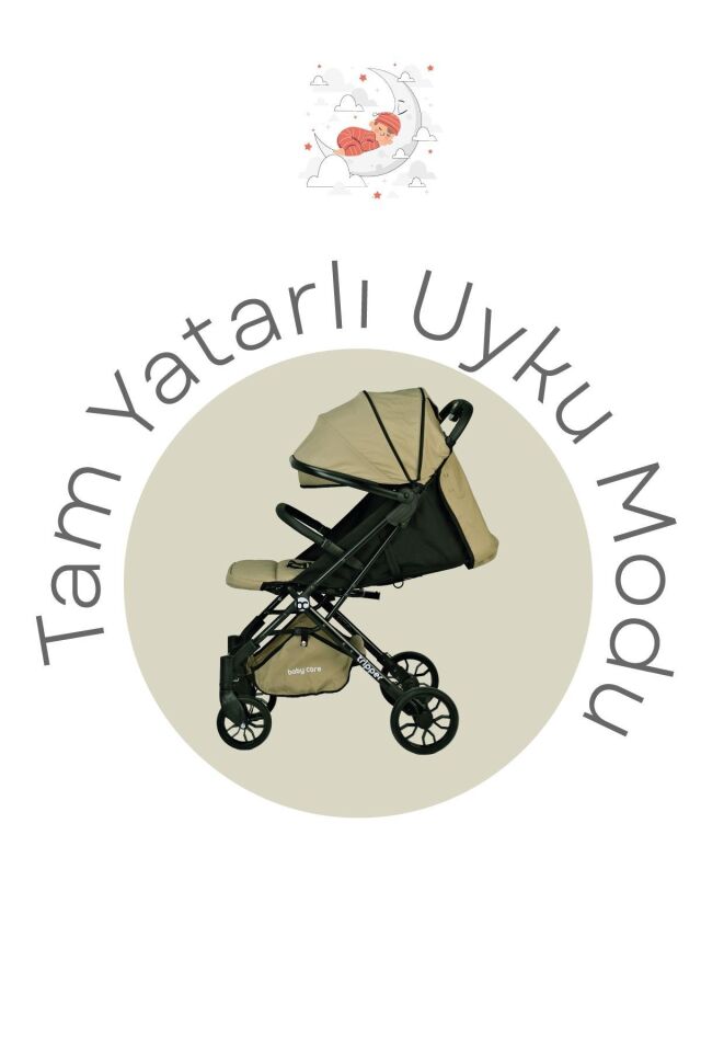 Baby Care Tripper Kabin Tipi Bebek Arabası - Gri (BC-270-N)