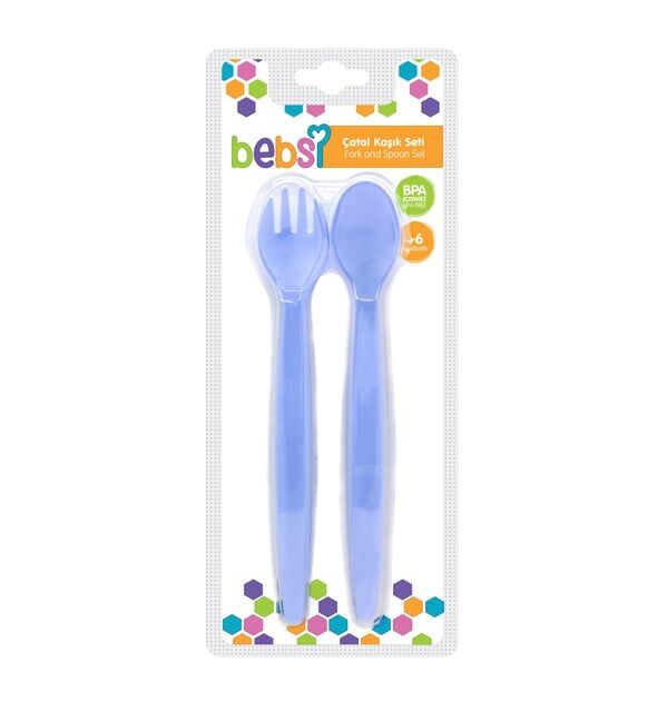 Bebsi Çatal Kaşık Seti Karma Renk