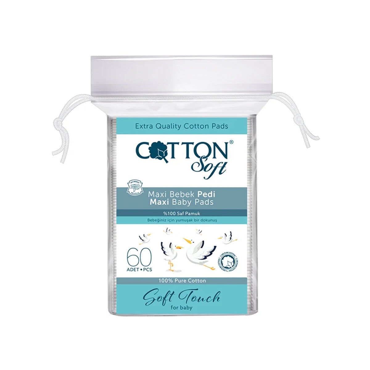 Cotton Soft Bebek Temizleme Pamuğu 60'lı