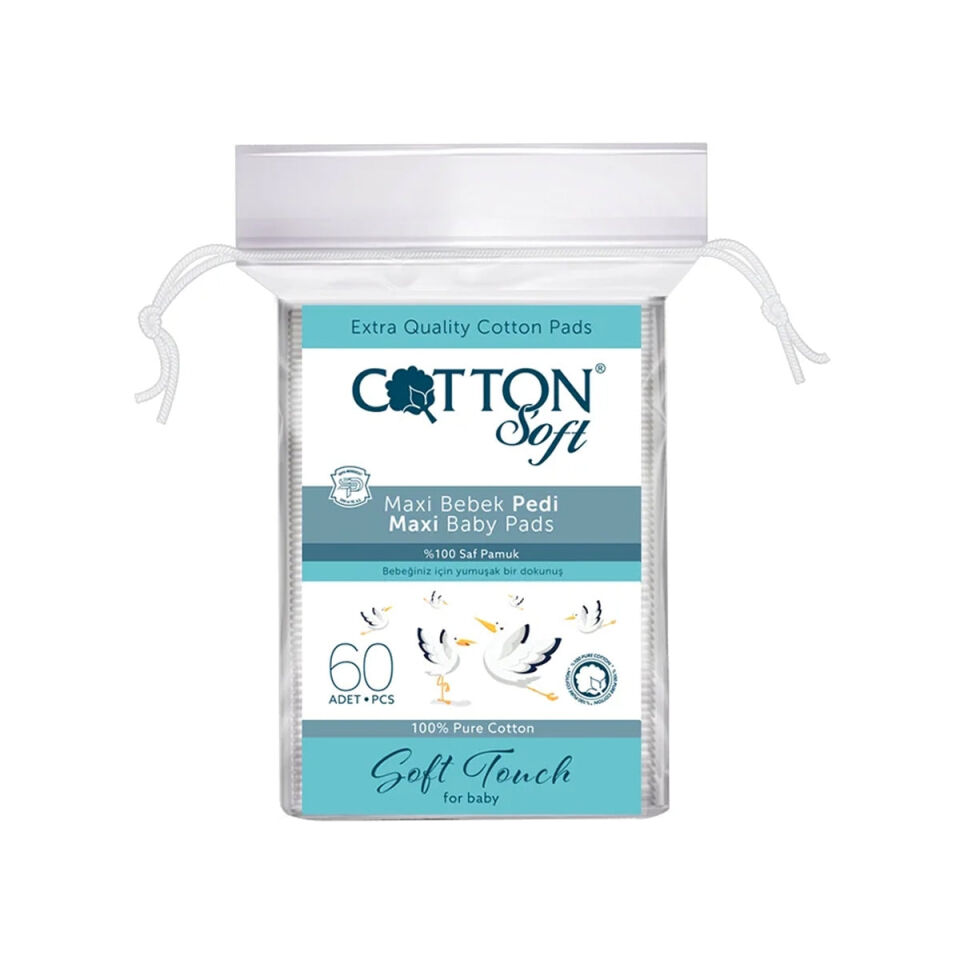Cotton Soft Bebek Temizleme Pamuğu 60'lı