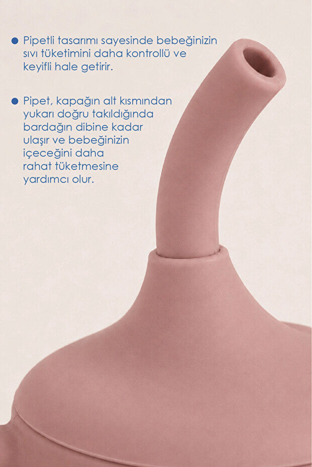 Babyjem 941 Silikon Pipetli Bardak Mocha