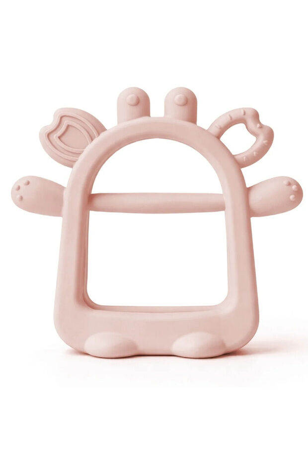 Babyjem 944 Silikon Düşmeyen Diş Kaşıyıcı Pembe
