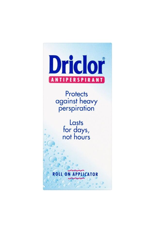Driclor Roll- Antiperspirant 20 ml Erkek Kadın İçin Terlemeye Karşı Etkili Pudrasız Formül