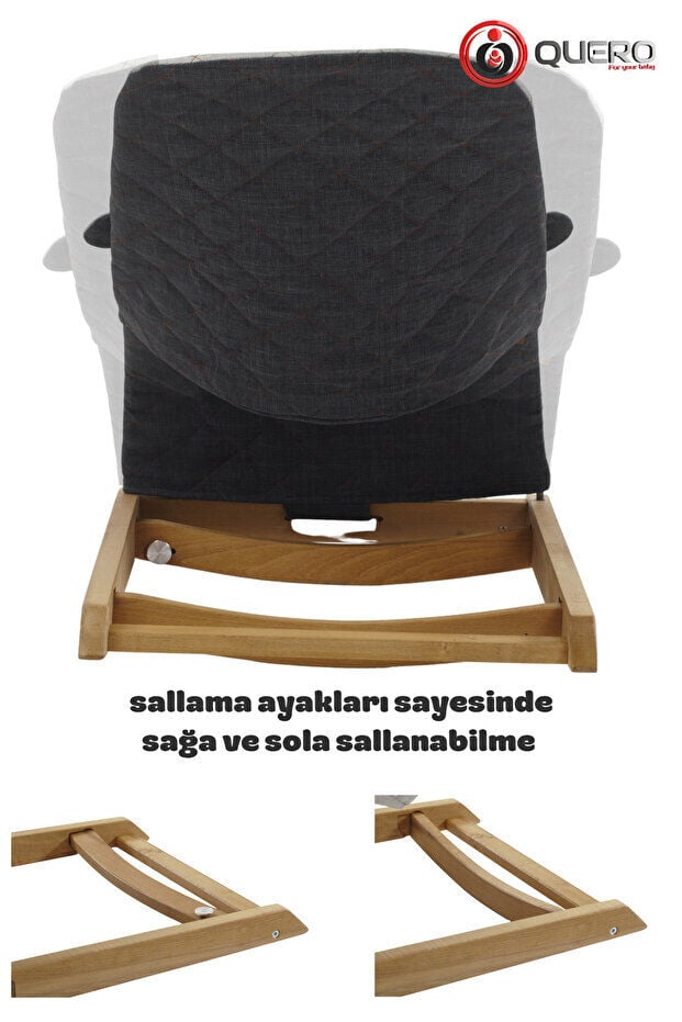 Quero Anka Çift Sallanır Ana Kucağı Gri Füme