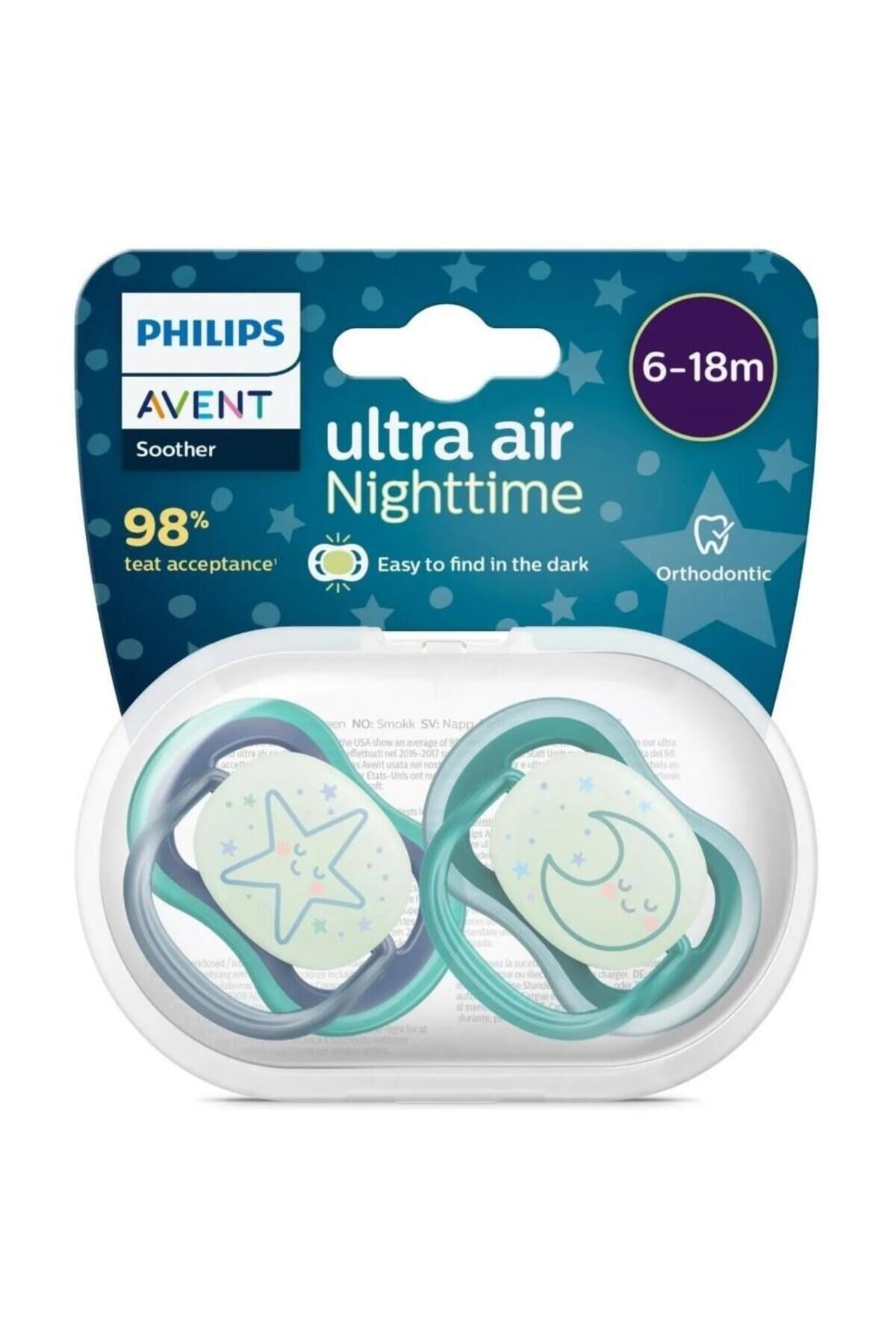 Nessiworld Philips Avent Ultra Air Gece Emzik 6-18 Ay Erkek