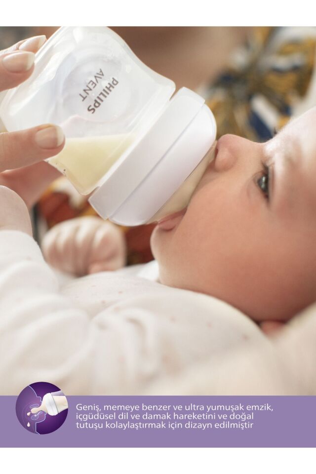 Philips Avent Scy903/01 Natural Response Doğal Tepkili Pp Biberon, 260ml, 1 Ay - Cam Değildir