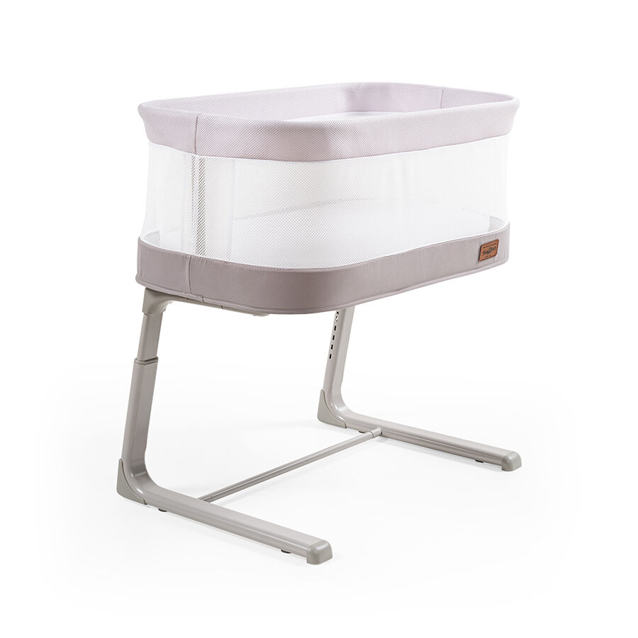 Baby2go 2450 Magnolia Kademeli Anne Yanı Otomatik Müzikli Lüks Beşik Açık Gri