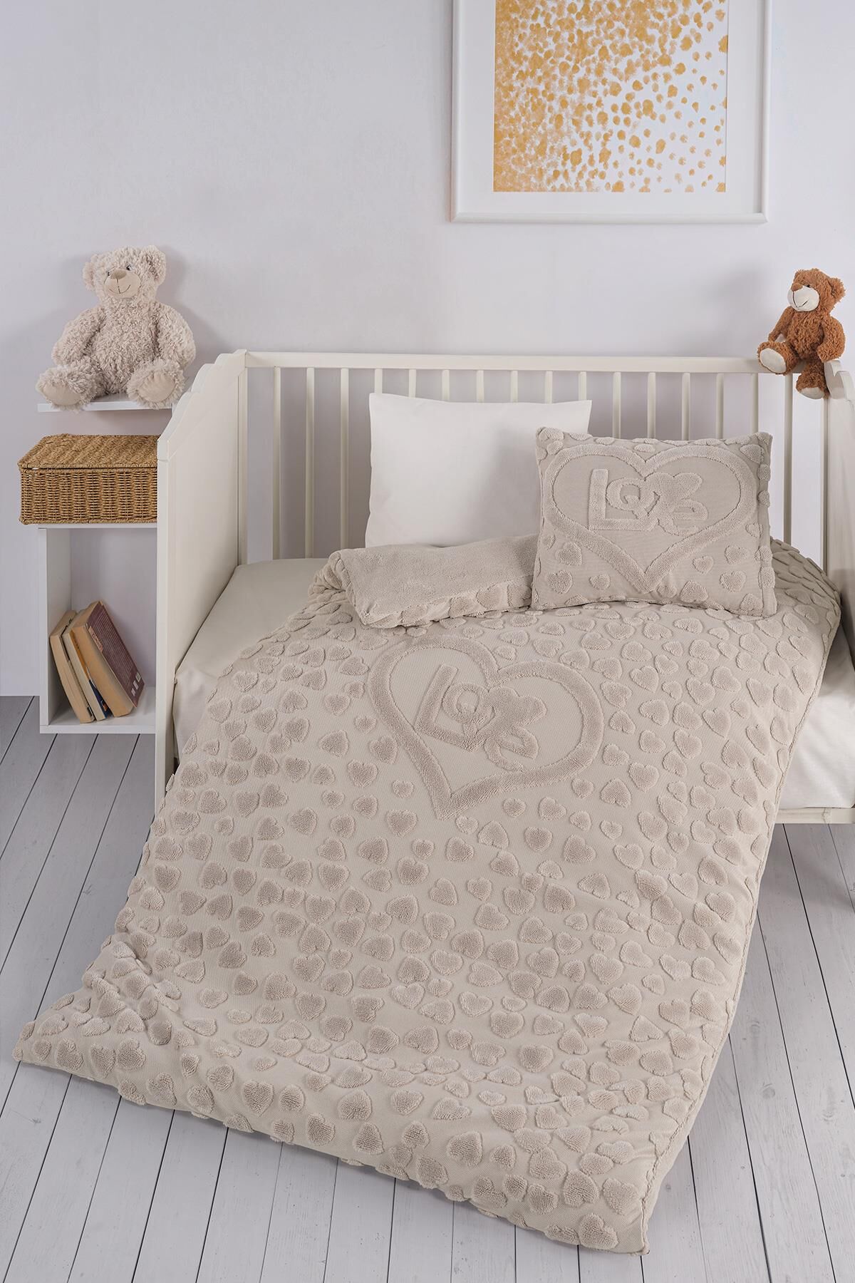 Kanz Amor Welsoft Nevresim Takımı Bej