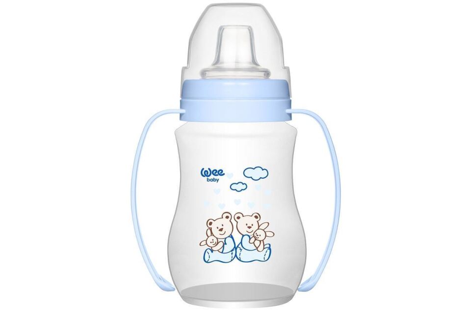 Wee Baby Akıtmaz Kulplu Bardak 250 Ml Kod : 754 Karma Renk