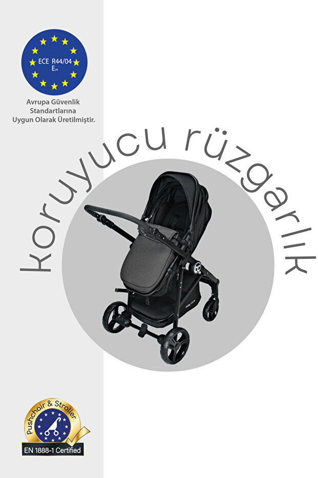 Baby Care Bc-370 Alfa Travel Sistem Bebek Arabası Antrasit