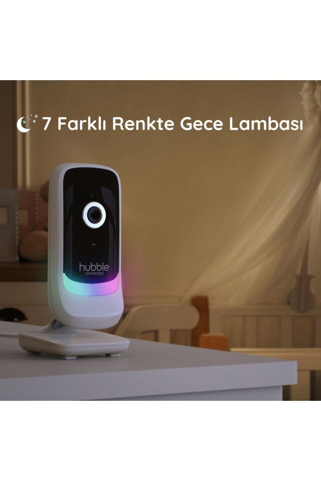 Hubble Nursery View Glow 2.8'' Gece Lambalı Dijital Bebek Kamerası