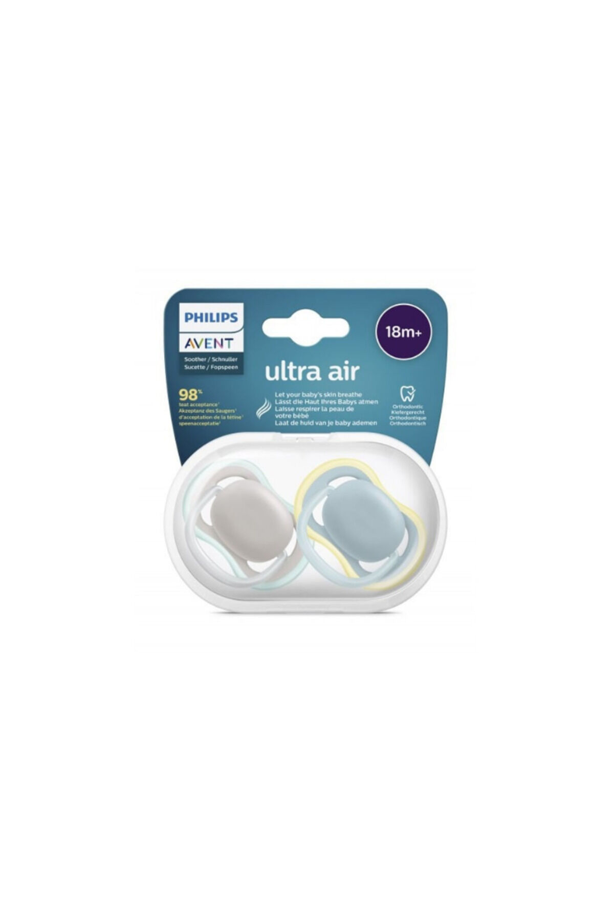 Ultra Air Emzik 18+ Ay,  2'li Paket, Unisex, SCF349/01