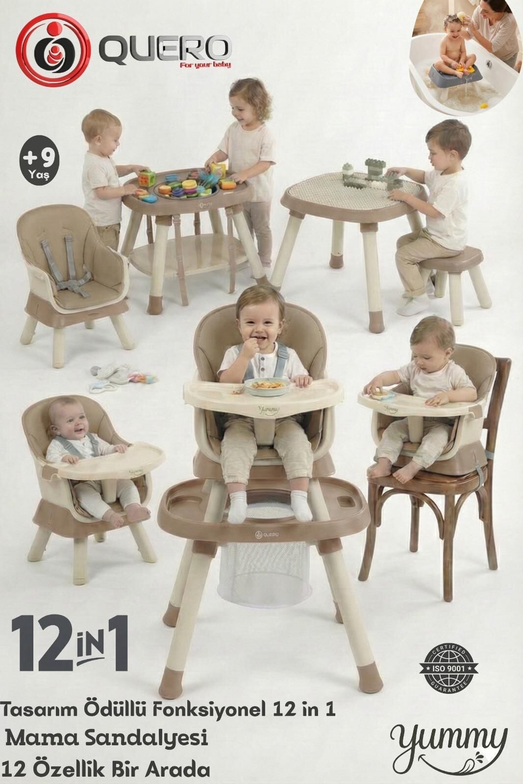 Quero Yummy  Mama Sandalyesi Kahve