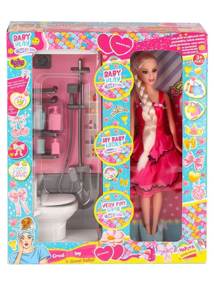 Oydaş Oyuncak 02387 Bebek ve Banyo Oyun Seti