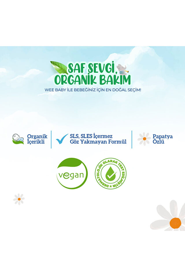 Wee Baby Bebek Saç Ve Vücut Şampuanı Vegan 750 ml