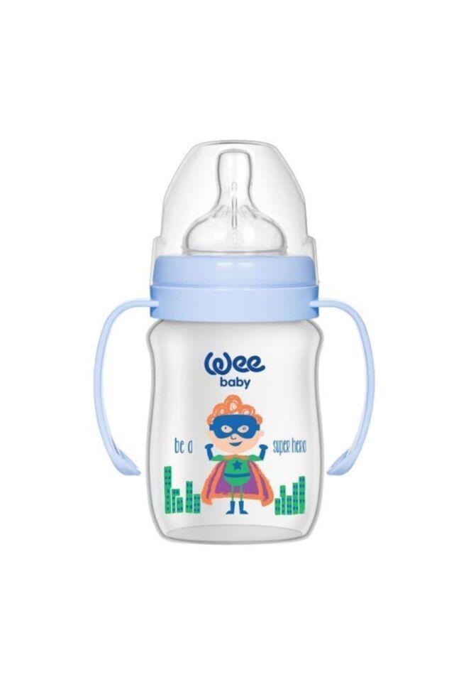 Boze Klasik Plus Geniş Agızlı Kulplu Pp Biberon 150 ml 137 Pembe Renk