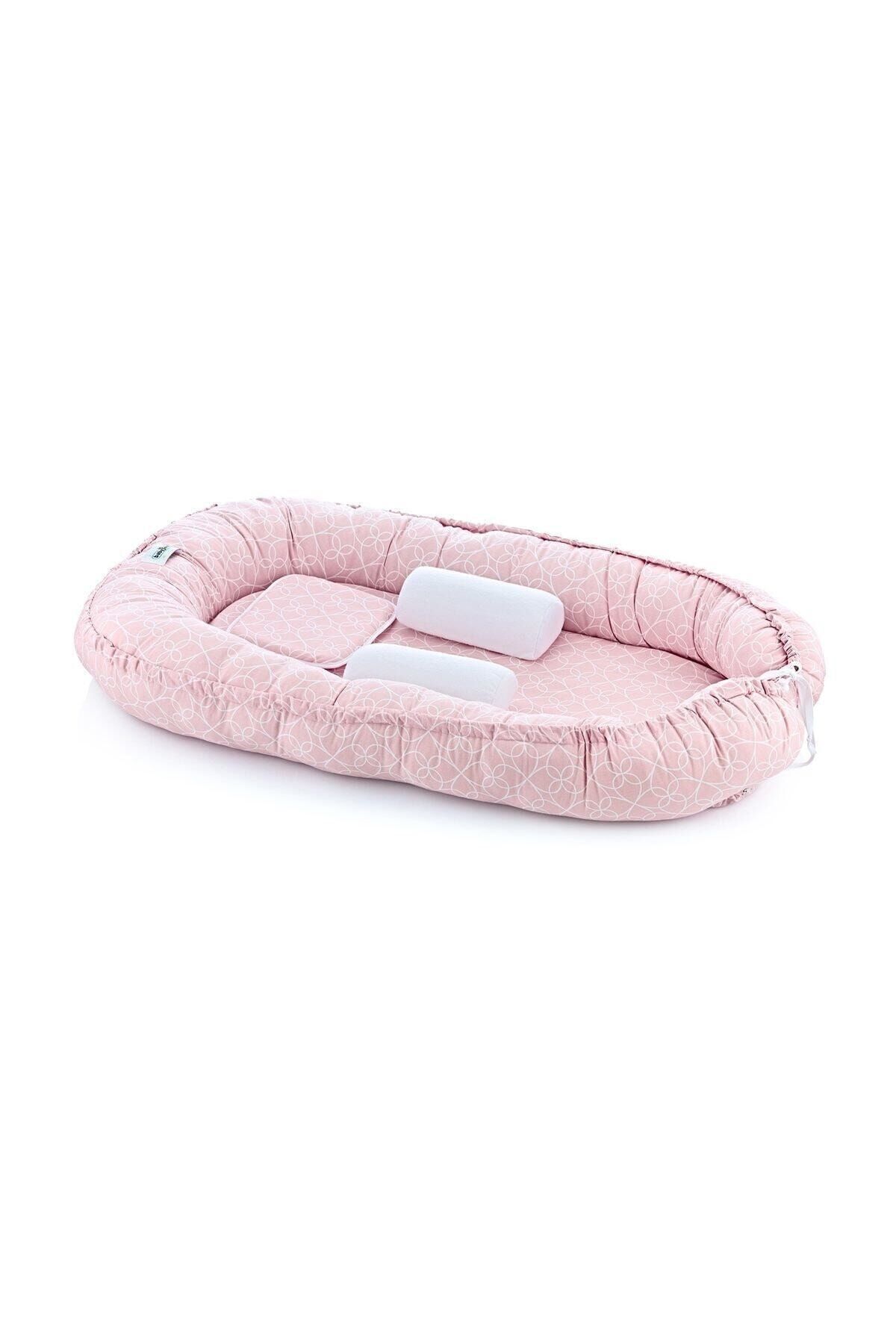 Pembe Anne Baba Yanı Bebek Yatağı 419