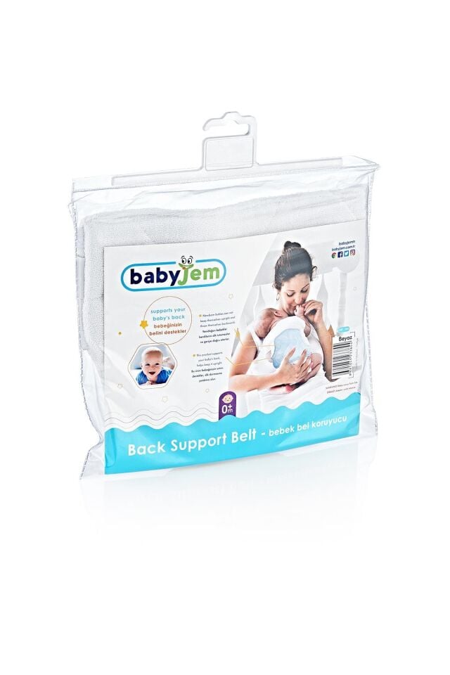 Babyjem Bebek Sırt Desteği Beyaz 384