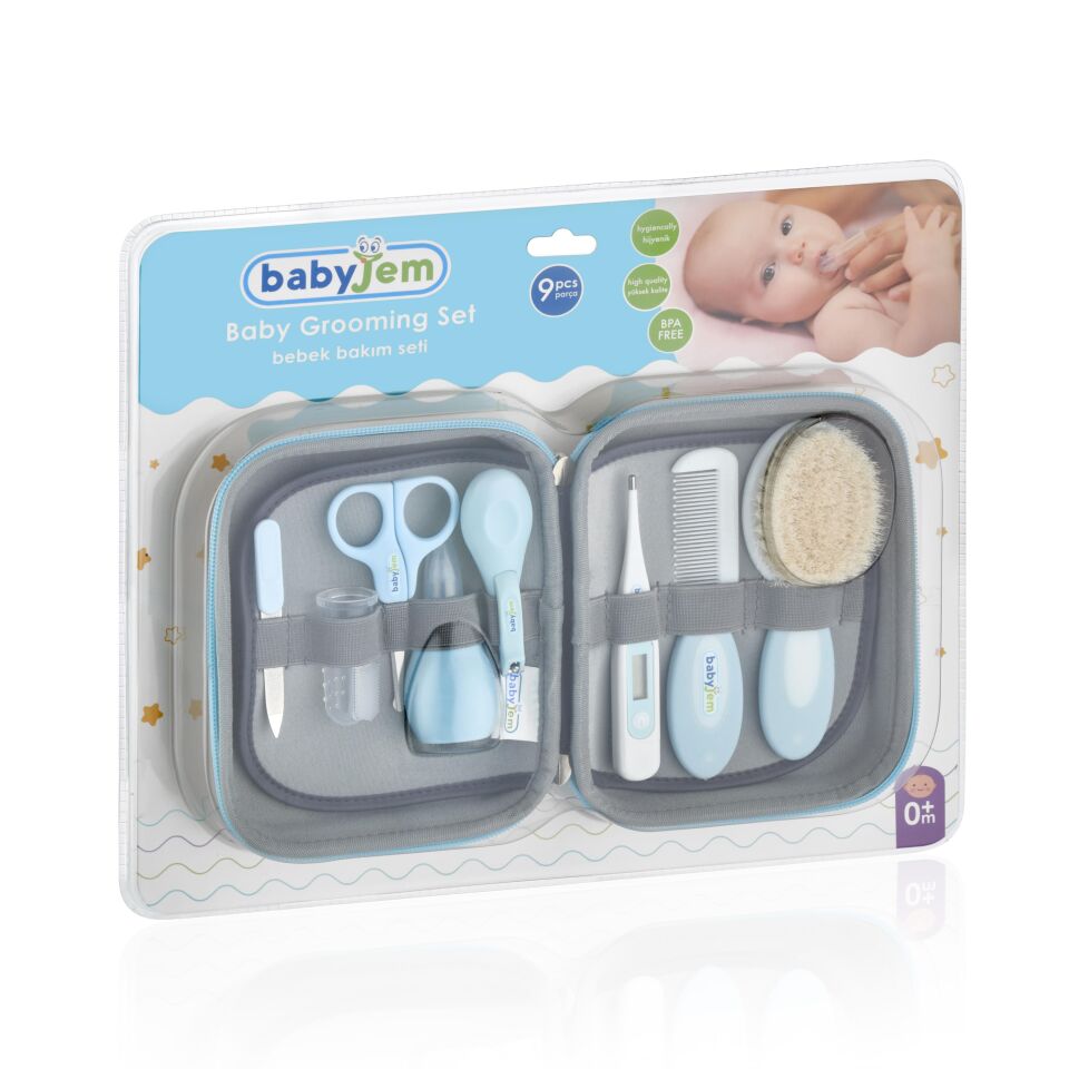 Babyjem Bebek Bakım Seti Mavi 9 Parça 363