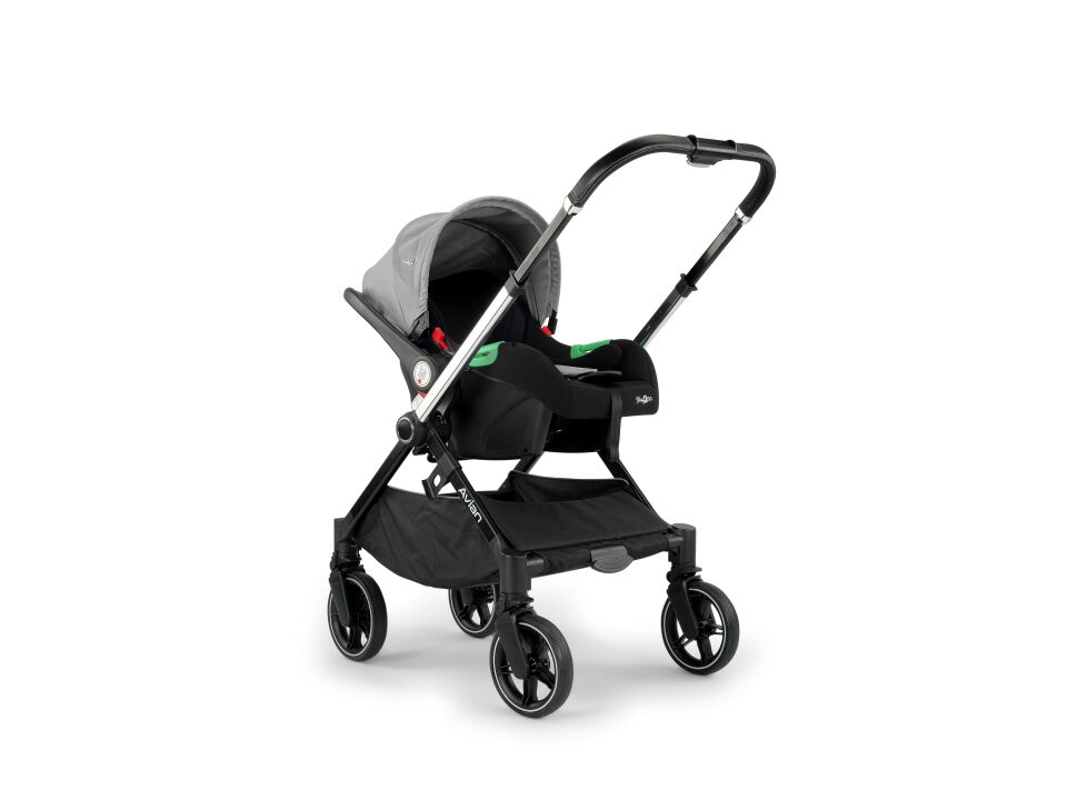 Baby2go Avian Akıllı  360 Teker Travel Sistem Bebek Arabası Gri Yeni Ürün
