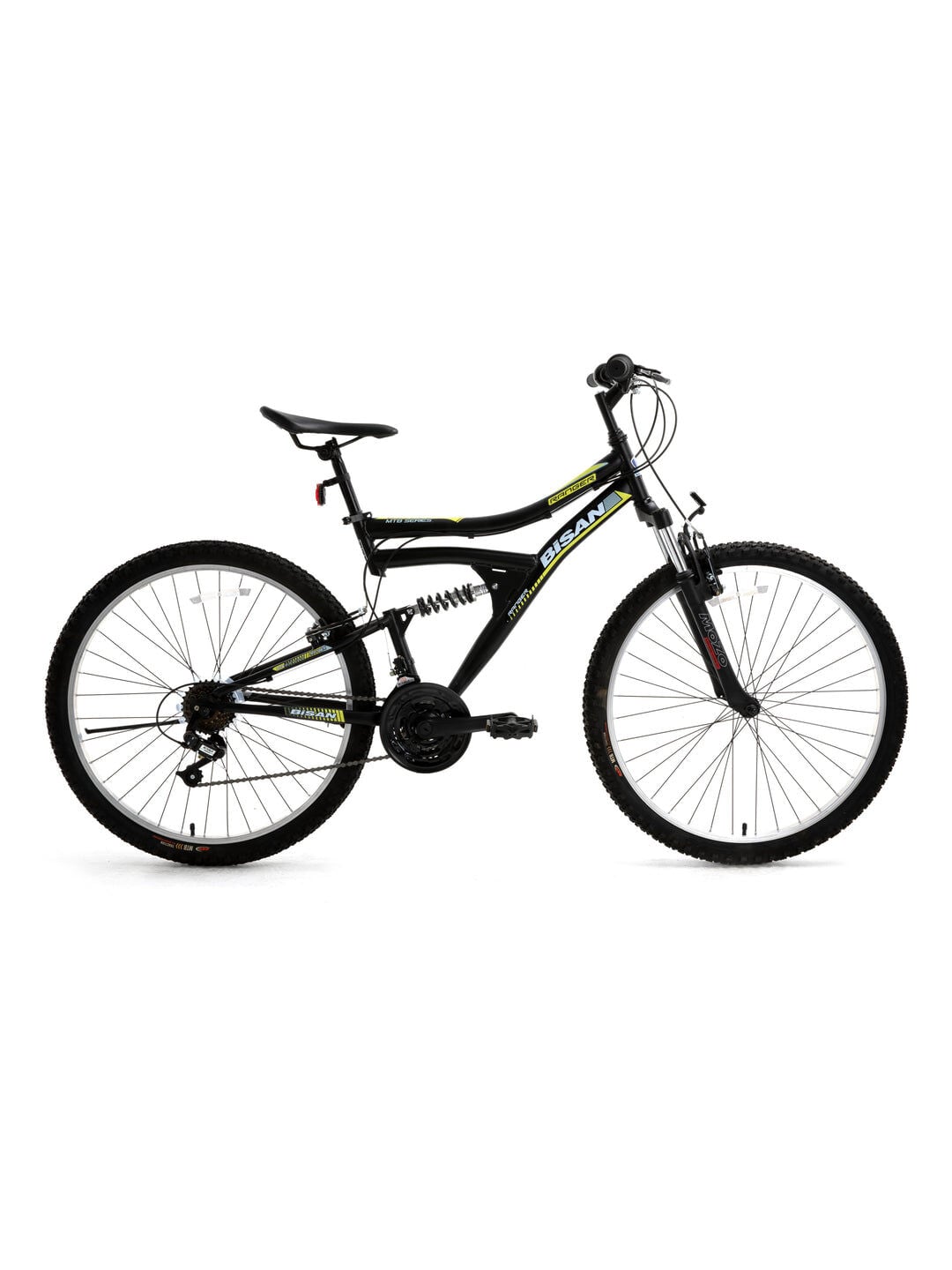 Bisan Ranger-24 Dağ Bisikletleri 42 Cm 3X7 Vites 26'' Mat Siyah Etiket Rengi Sarı