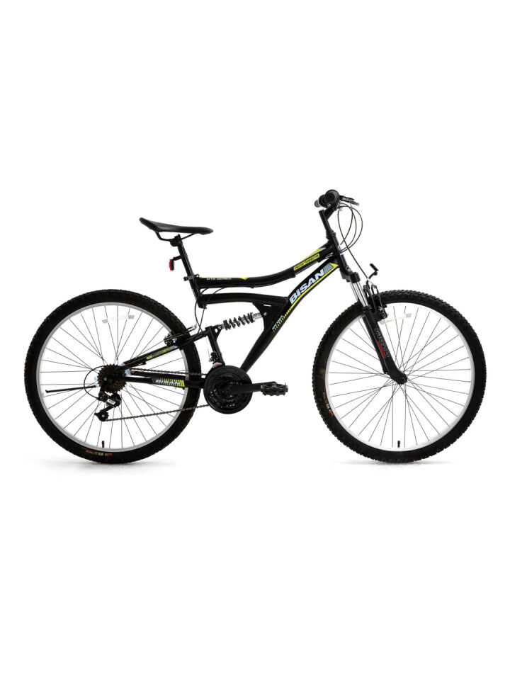 Bisan Ranger-24 Dağ Bisikletleri 42 Cm 3X7 Vites 26'' Mat Siyah Etiket Rengi Sarı