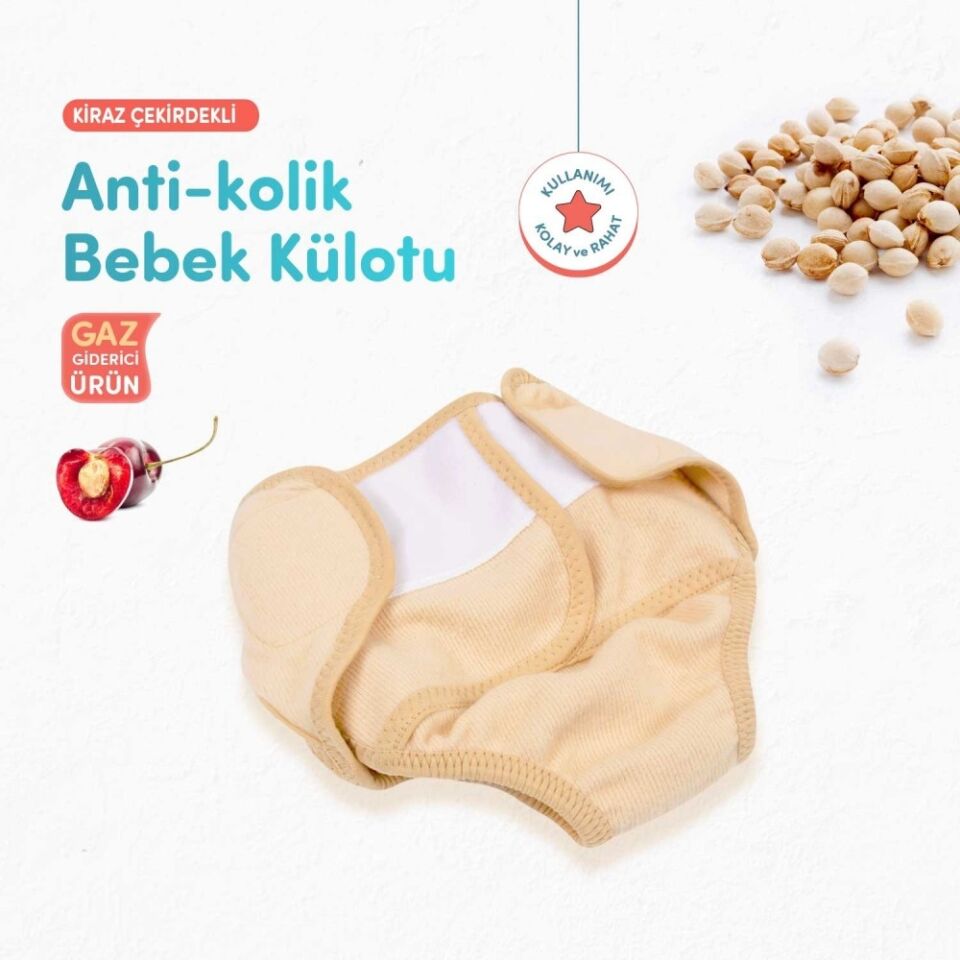 Sevi Bebe Antikolik Bebek Külotu - Ekru 684-5